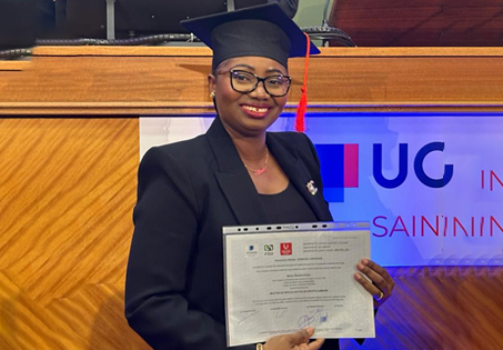 Excellence académique au CRIDE : Nancy SHABANI AZIZA, diplômée en Droits Humains à l'UCLouvain